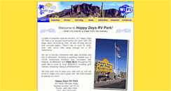 Desktop Screenshot of happydaysrvpark.com